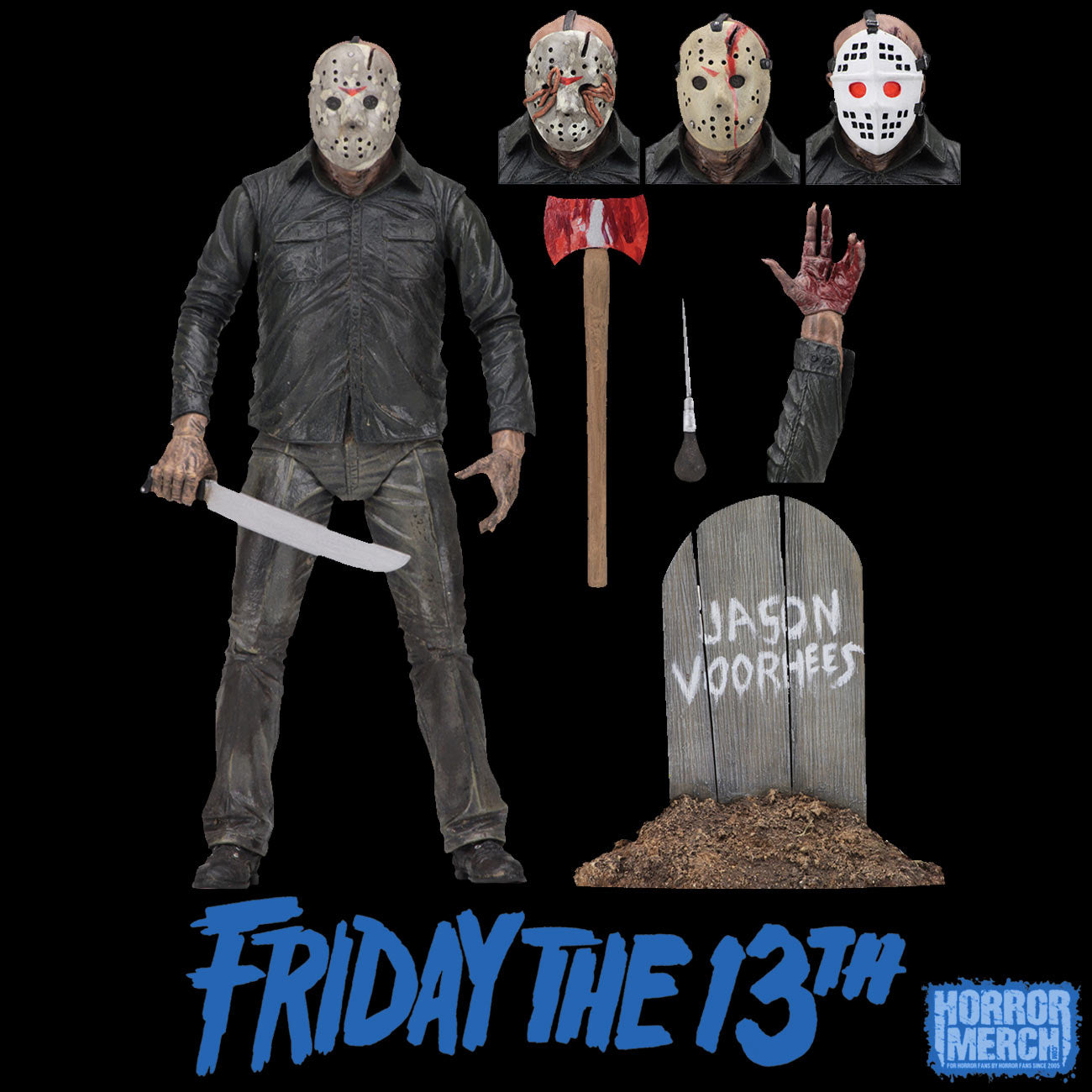 Friday the 13th Jason Voorhees フィギュア Amazon.com: NECA Friday the 13th Series 2 Action Figure