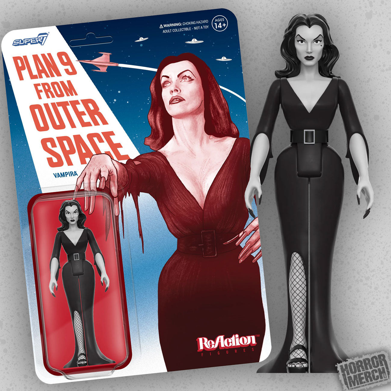 Vampira - Plan 9 From Outer Space Retro 3.75 Inch [Figure]