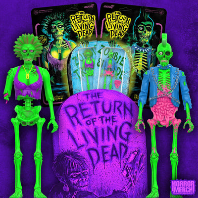 Return Of The Living Dead - BLACKLIGHT Trash + Suicide - Vintage (Both Figures) 3.75 Inch [Figure]