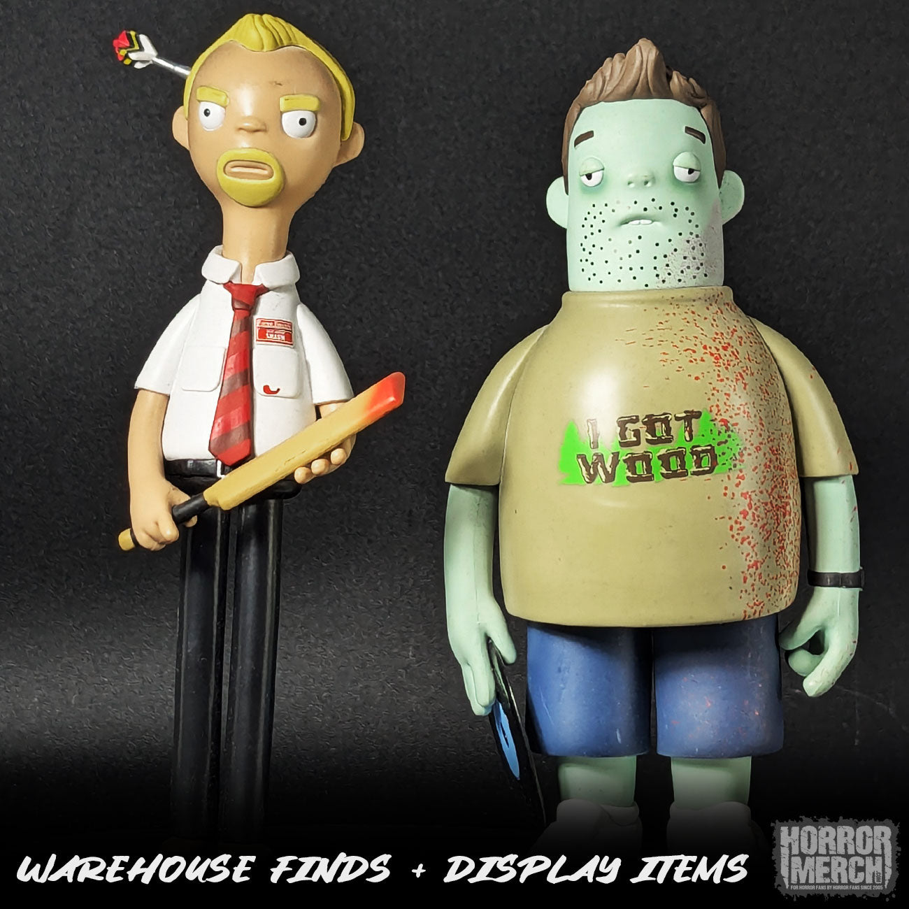 Shaun Of The Dead - Shaun+Ed Vinyl Idolz (Warehouse Finds + Display Items)