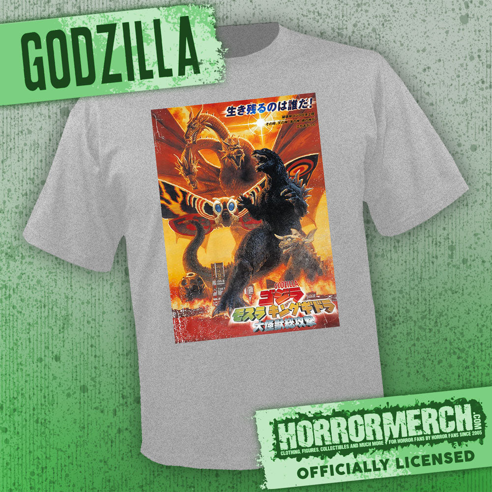 Godzilla - Monsters Collage Poster [Mens Shirt]