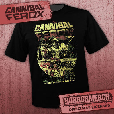 Cannibal Ferox - Collage (Front And Back Print) [Mens Shirt]