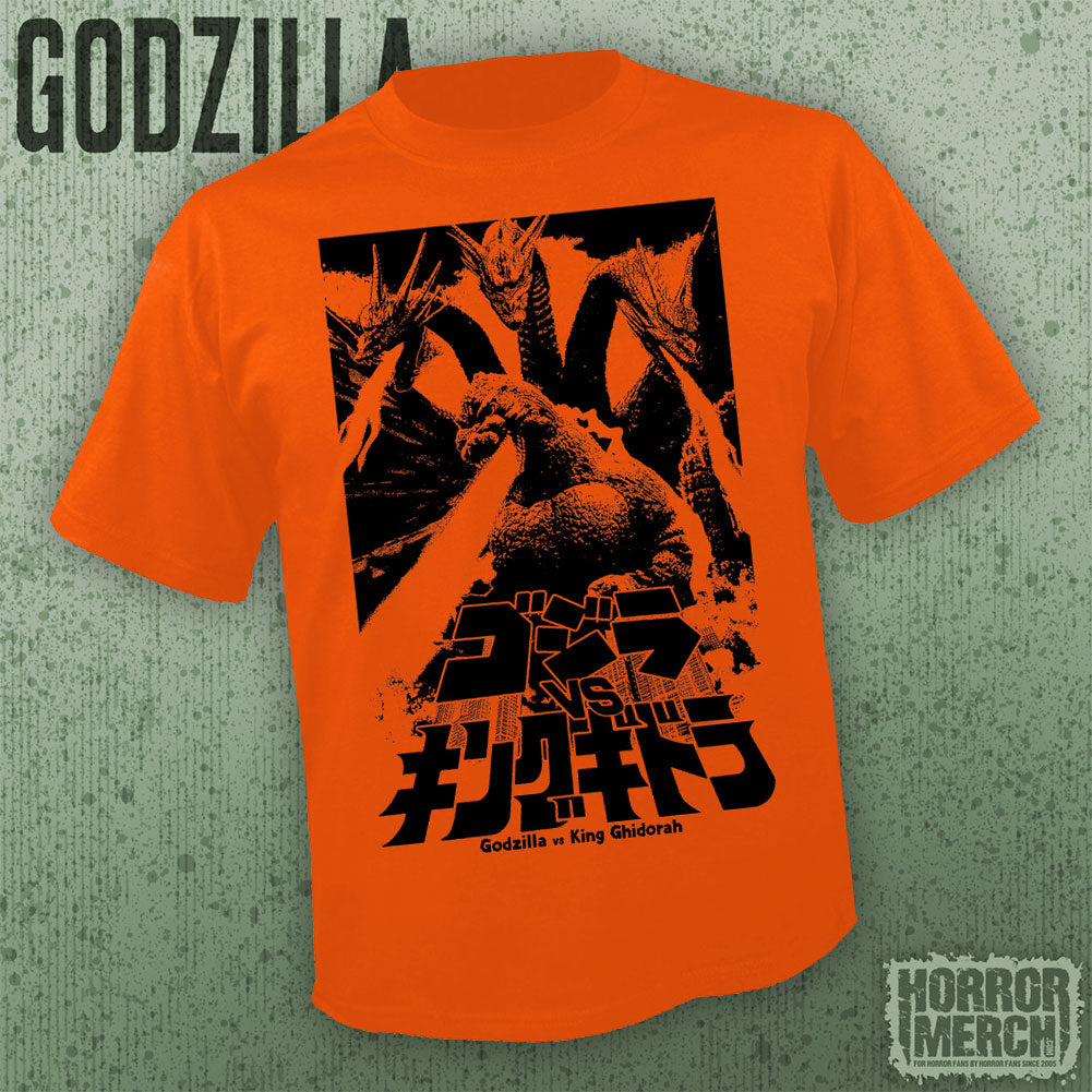Godzilla - Fire (Orange) [Mens Shirt]