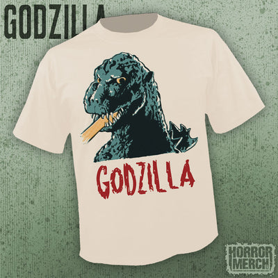 Godzilla - Cartoon Blast (Cream) [Mens Shirt]