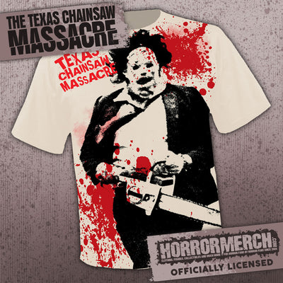 Texas Chainsaw Massacre - Bloody Leatherface (Full Front Print) [Mens Shirt]