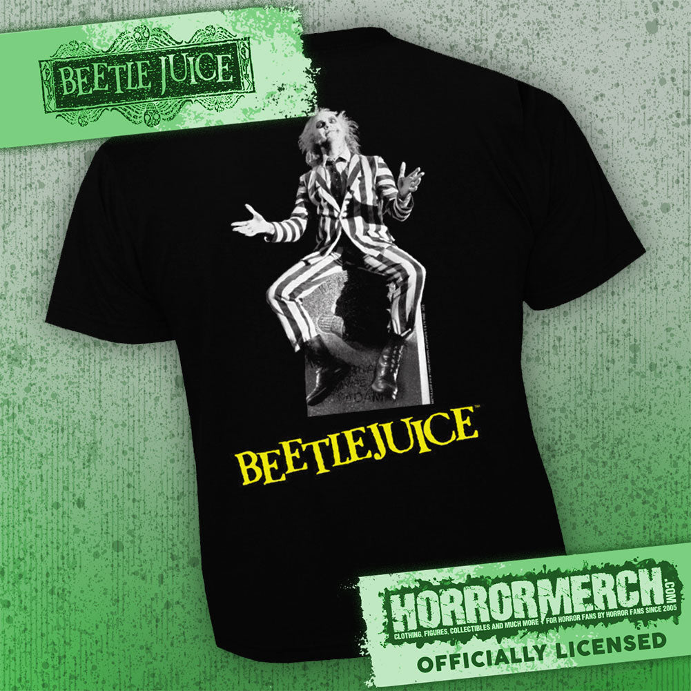 Beetlejuice - Grave (Yellow) (Front And Back Print) [Mens Shirt] - Pre-Order