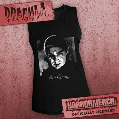 Dracula - Shadows (BW) (Bela Lugosi) [Womens High Neck Tanktop]