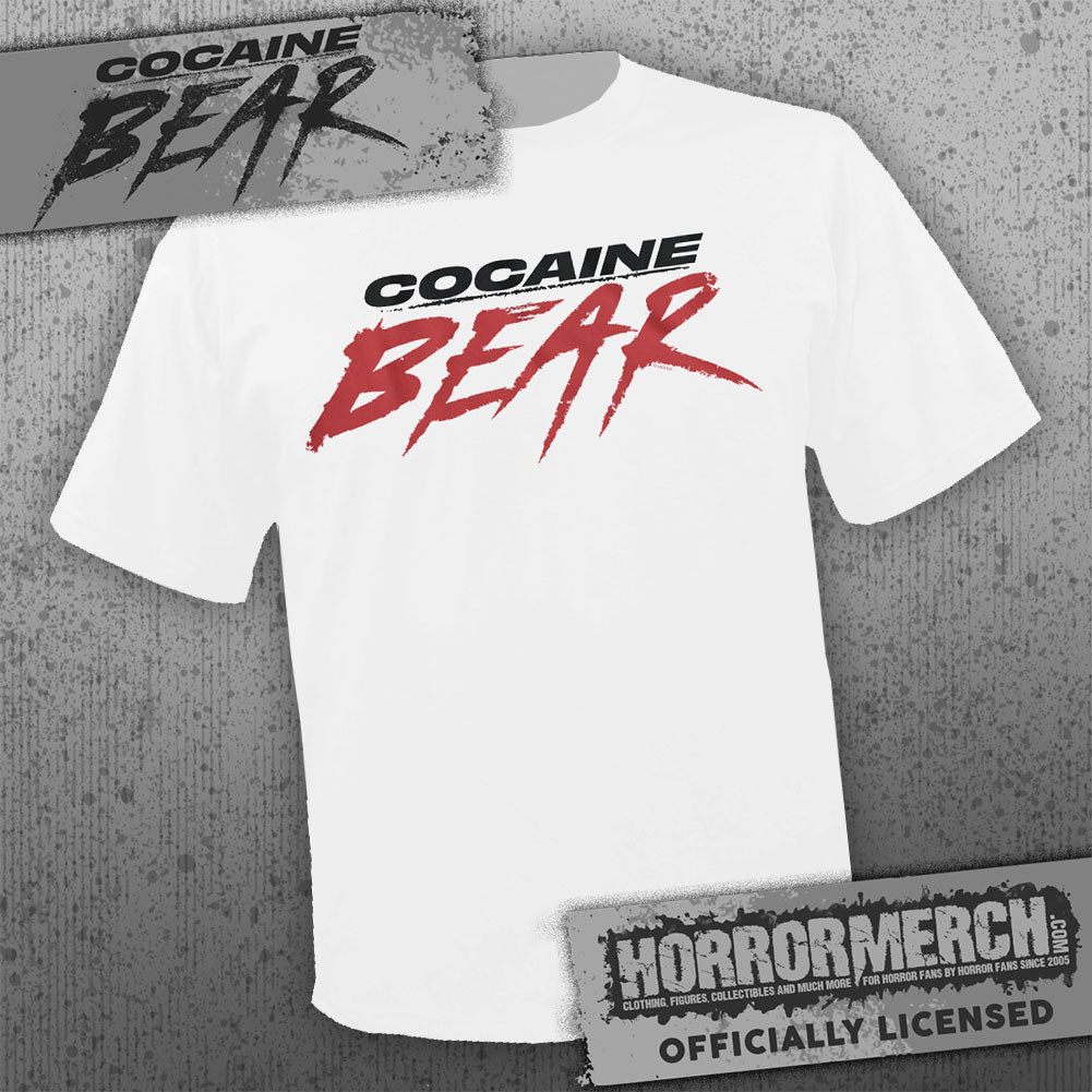 Cocaine Bear - Logo (White) [Mens Shirt]