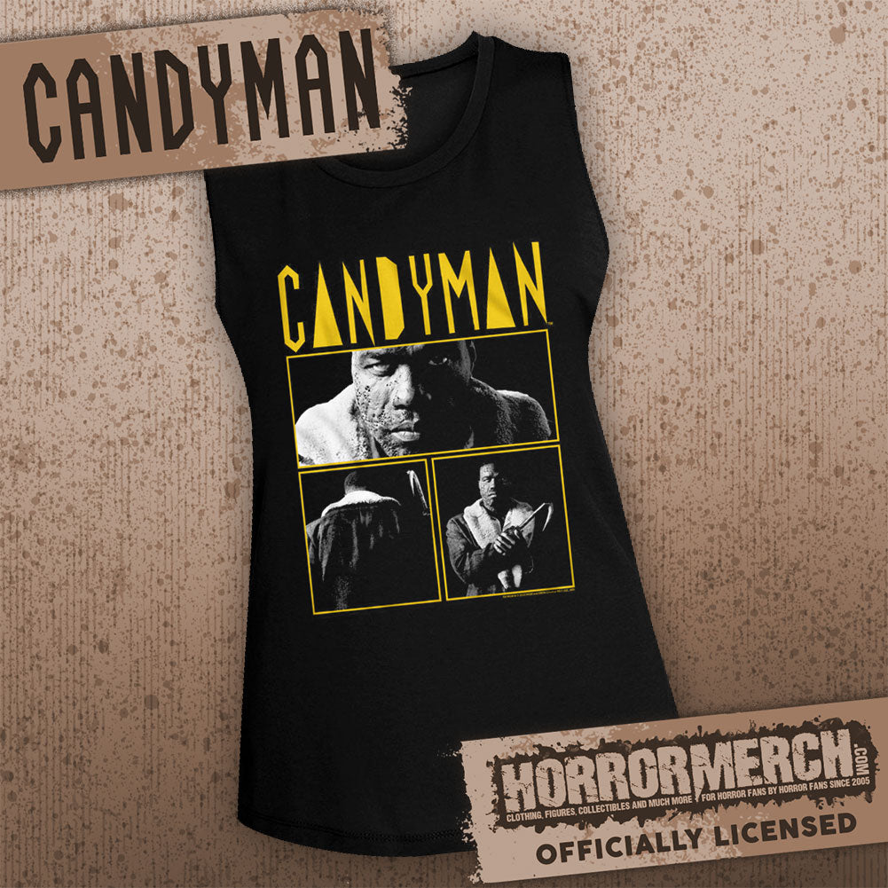 Candyman - Collage (BW) [Womens High Neck Tanktop]