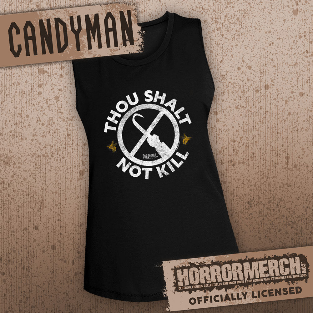 Candyman - Thou Shall Not Kill (Front Only) [Womens High Neck Tanktop]