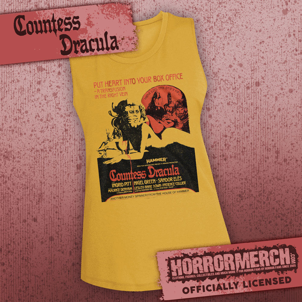 Countess Dracula - Poster (Gold) [Womens High Neck Tanktop]