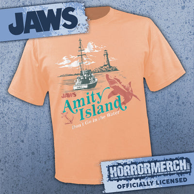 Jaws - Amity Island Boat (Peach) [Mens Shirt]