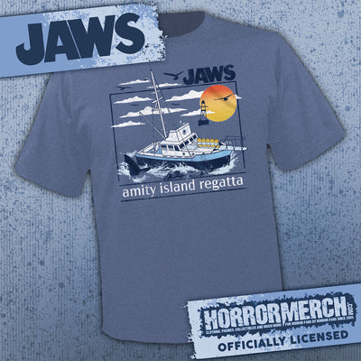 Jaws - Amity Regatta (Blue Heather) [Mens Shirt]