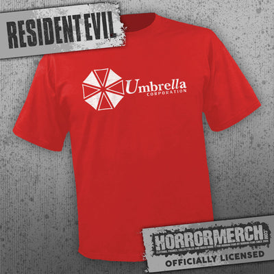 Resident Evil - Umbrella Corp Logo (Text-Red) [Mens Shirt]