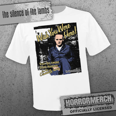 Silence Of The Lambs - Wish You Were Here (White) [Mens Shirt]
