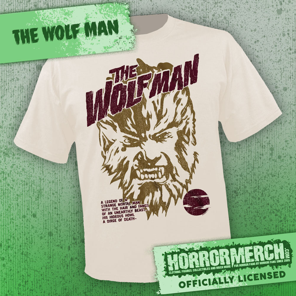 Wolfman - A Strange Mortal Man (Cream) [Mens Shirt]