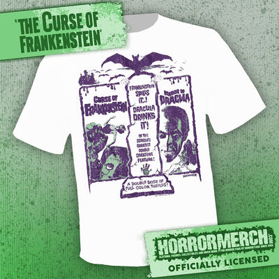 Curse Of Frankenstein - Poster (Purple Art) [Mens Shirt]