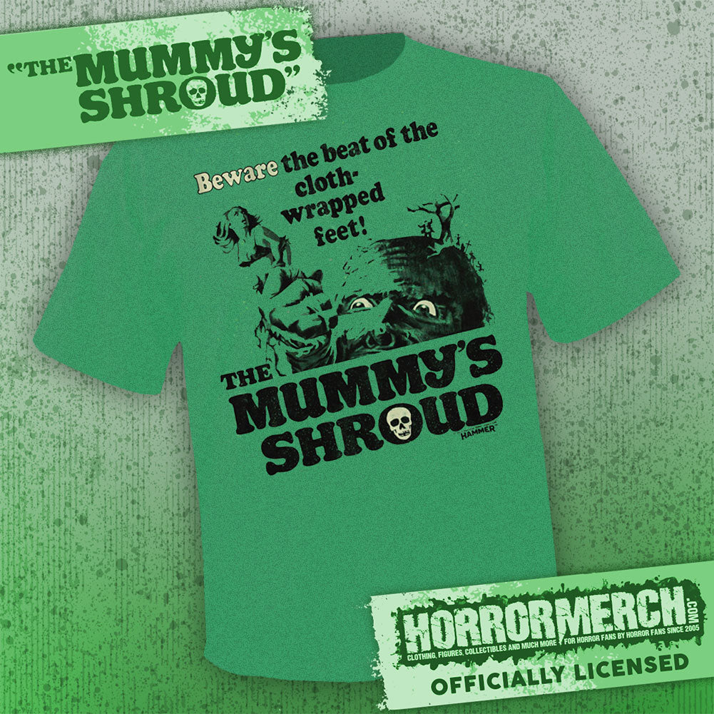 Mummys Shroud - Beware (Green) [Mens Shirt]