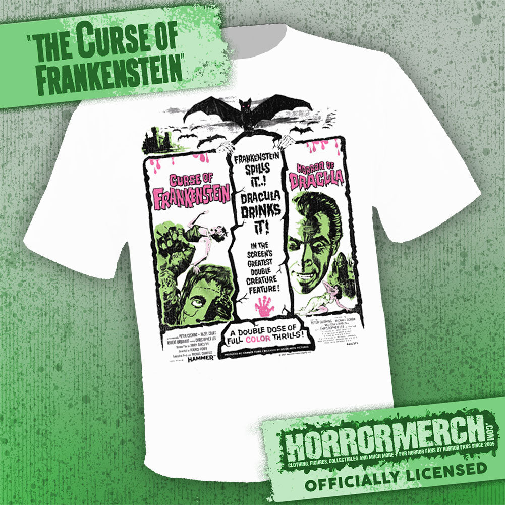 Curse Of Frankenstein - Poster (Pink Art) [Mens Shirt]
