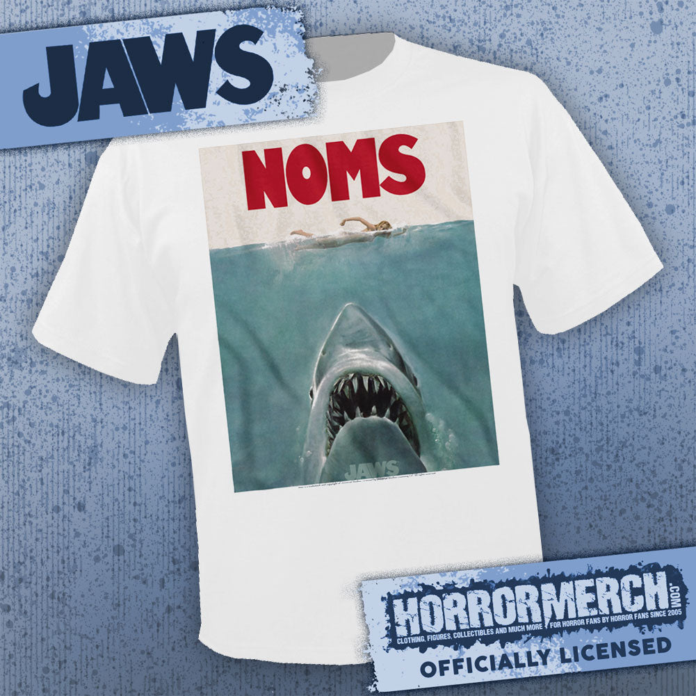 Jaws - Noms (White) [Mens Shirt]