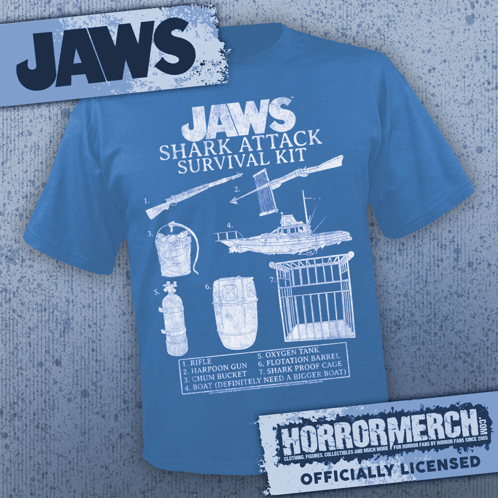 Jaws - Survival Kit (Blue) [Mens Shirt]