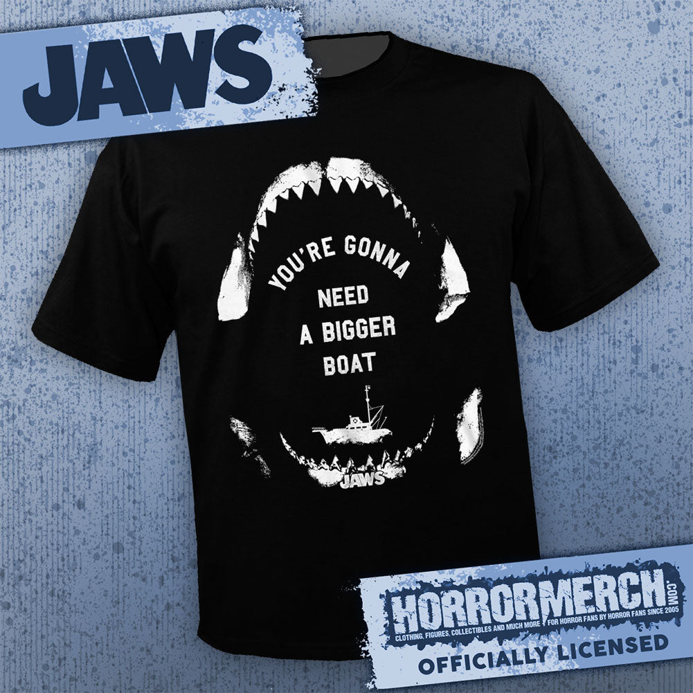 Jaws - Bigger Boat (Black-Teeth) [Mens Shirt]