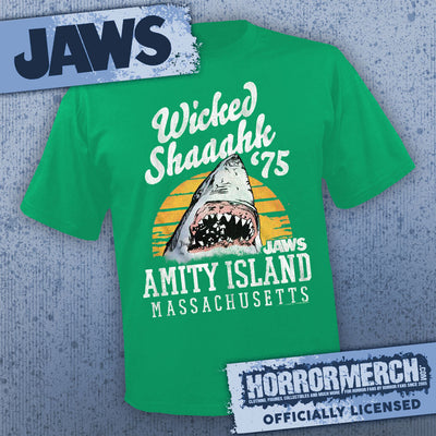 Jaws - Wicked Shaaahk (Green) [Mens Shirt]