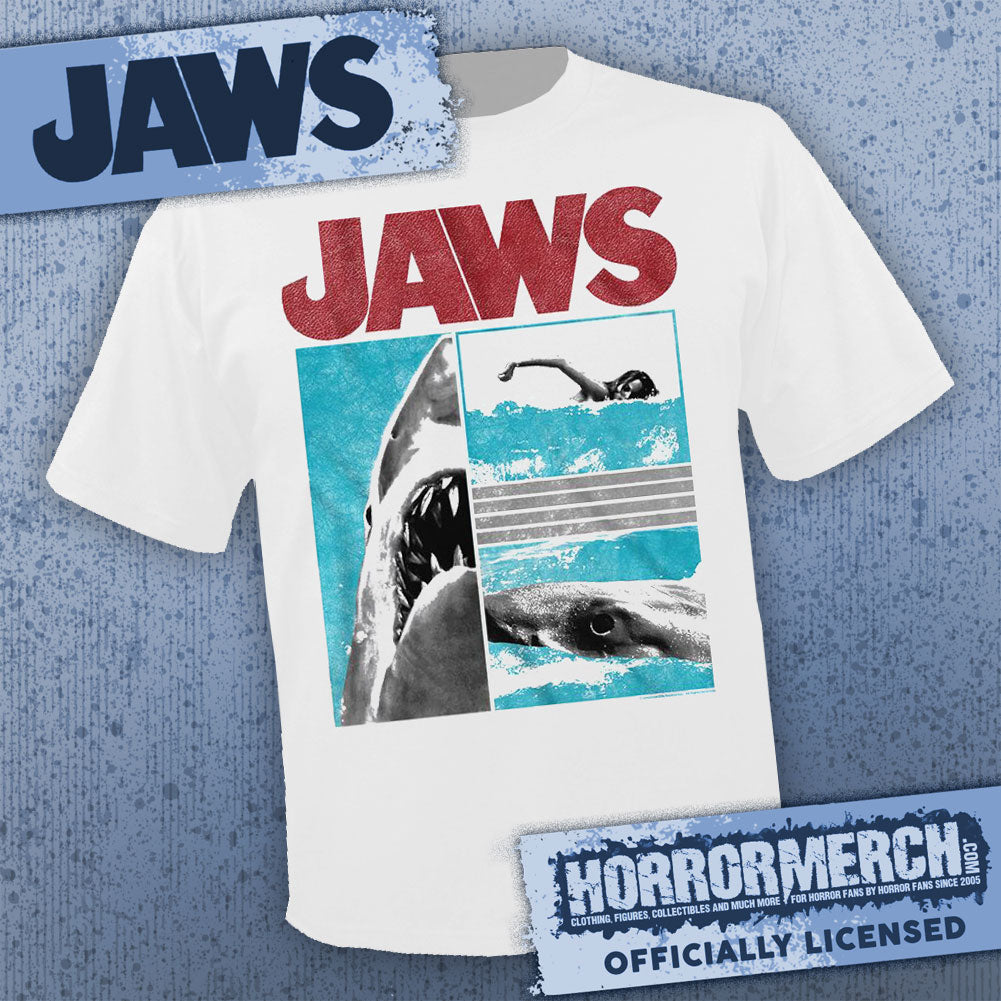 Jaws - Split (White) [Mens Shirt]