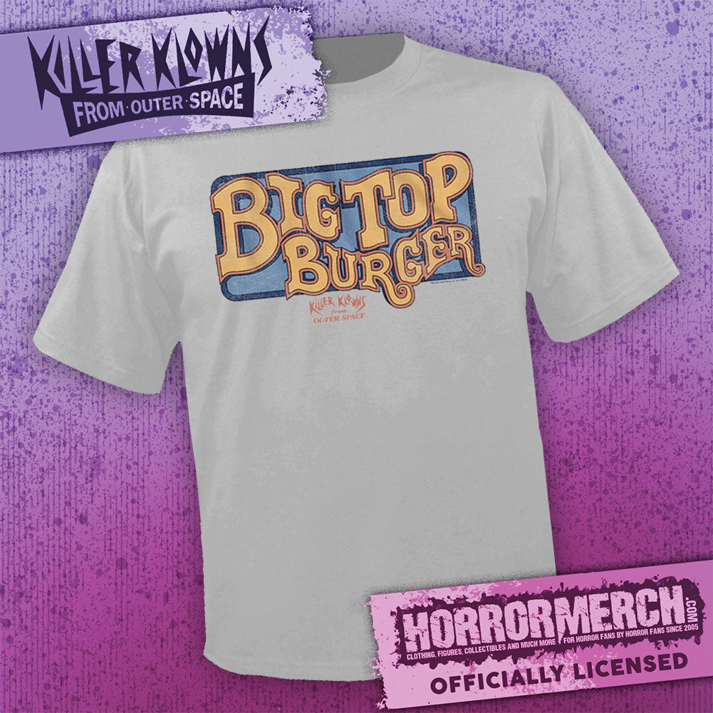 Killer Klowns From Outer Space - Big Top Burger (Gray) [Mens Shirt]