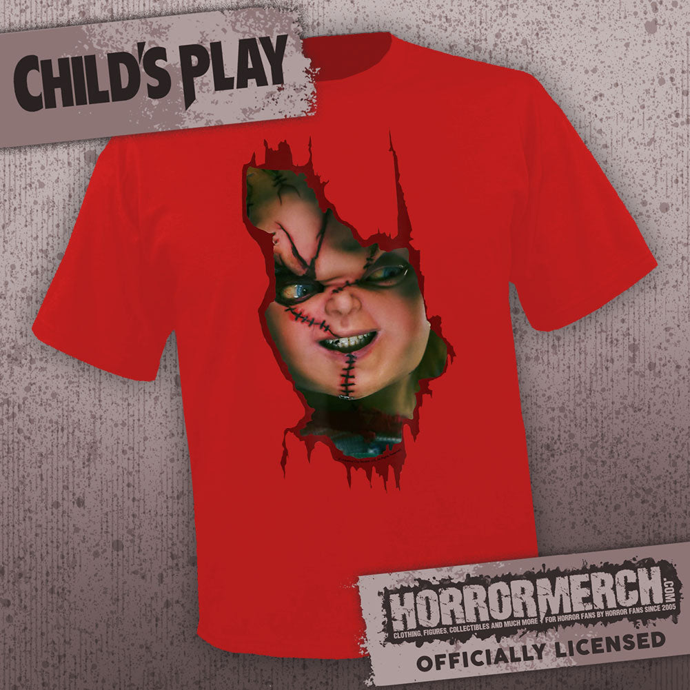 Childs Play - Heres Chucky (Red) [Mens Shirt]
