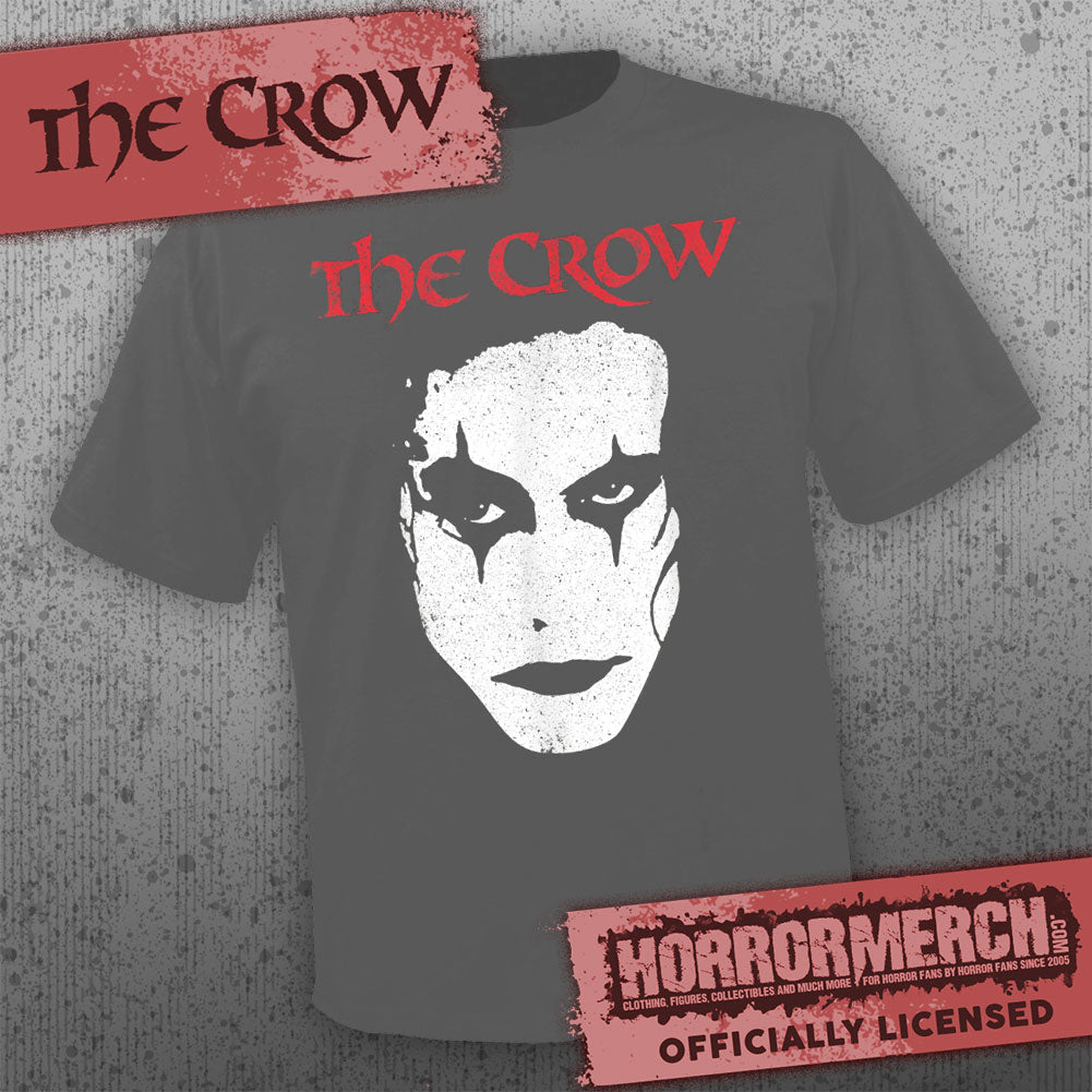 Crow - Close-Up (Gray Front+Back Print) [Mens Shirt]
