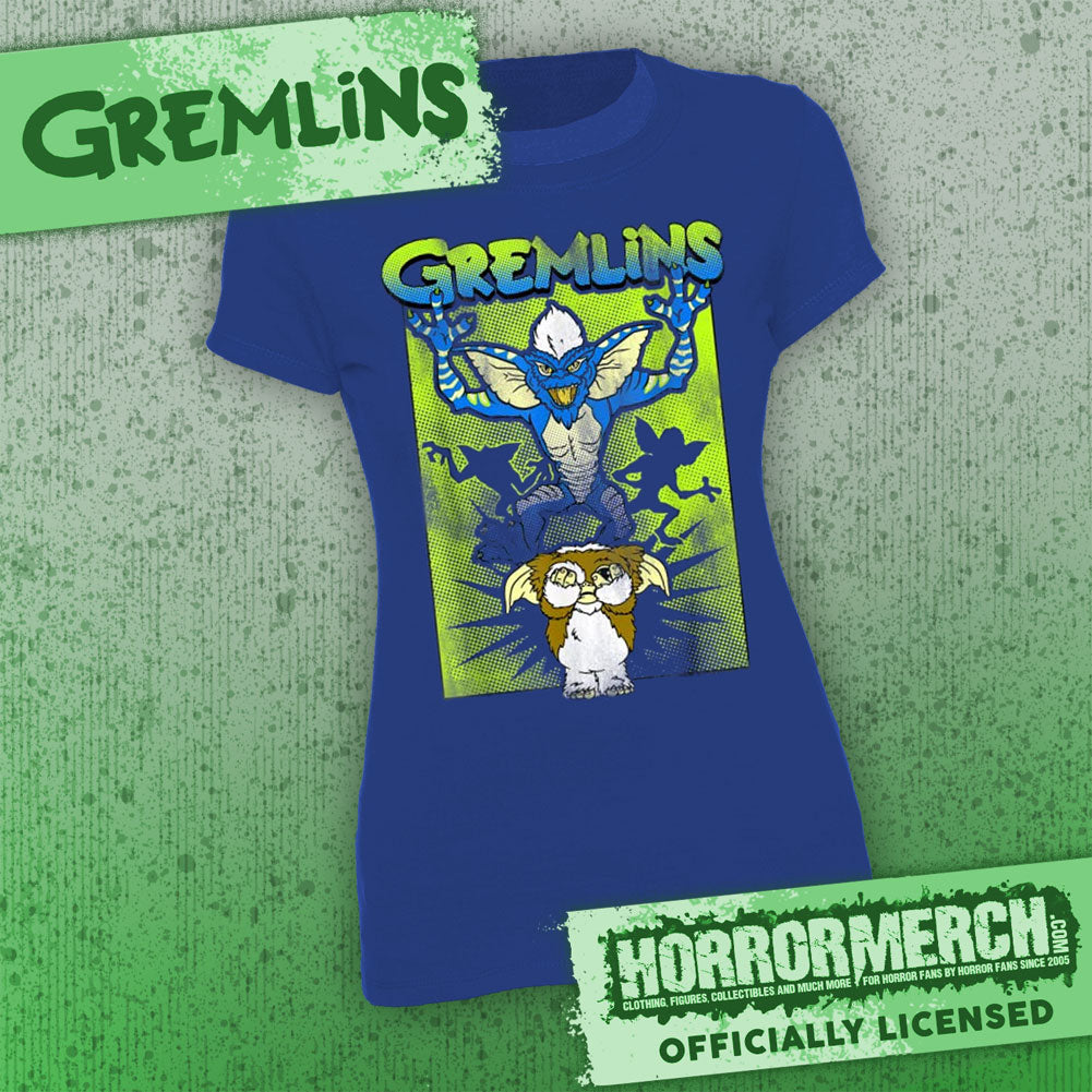 Gremlins - Behind You (Blue) [Womens Shirt]