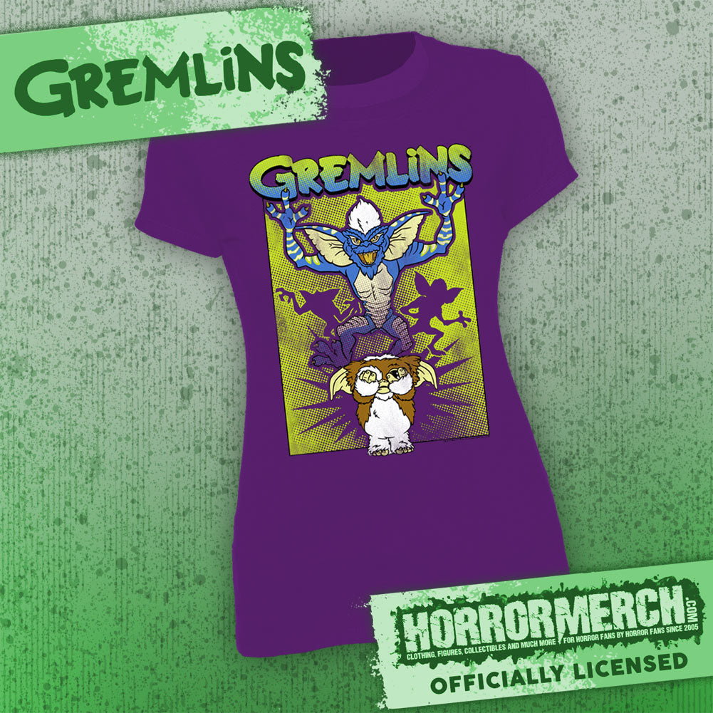 Gremlins - Behind You (Purple) [Womens Shirt]