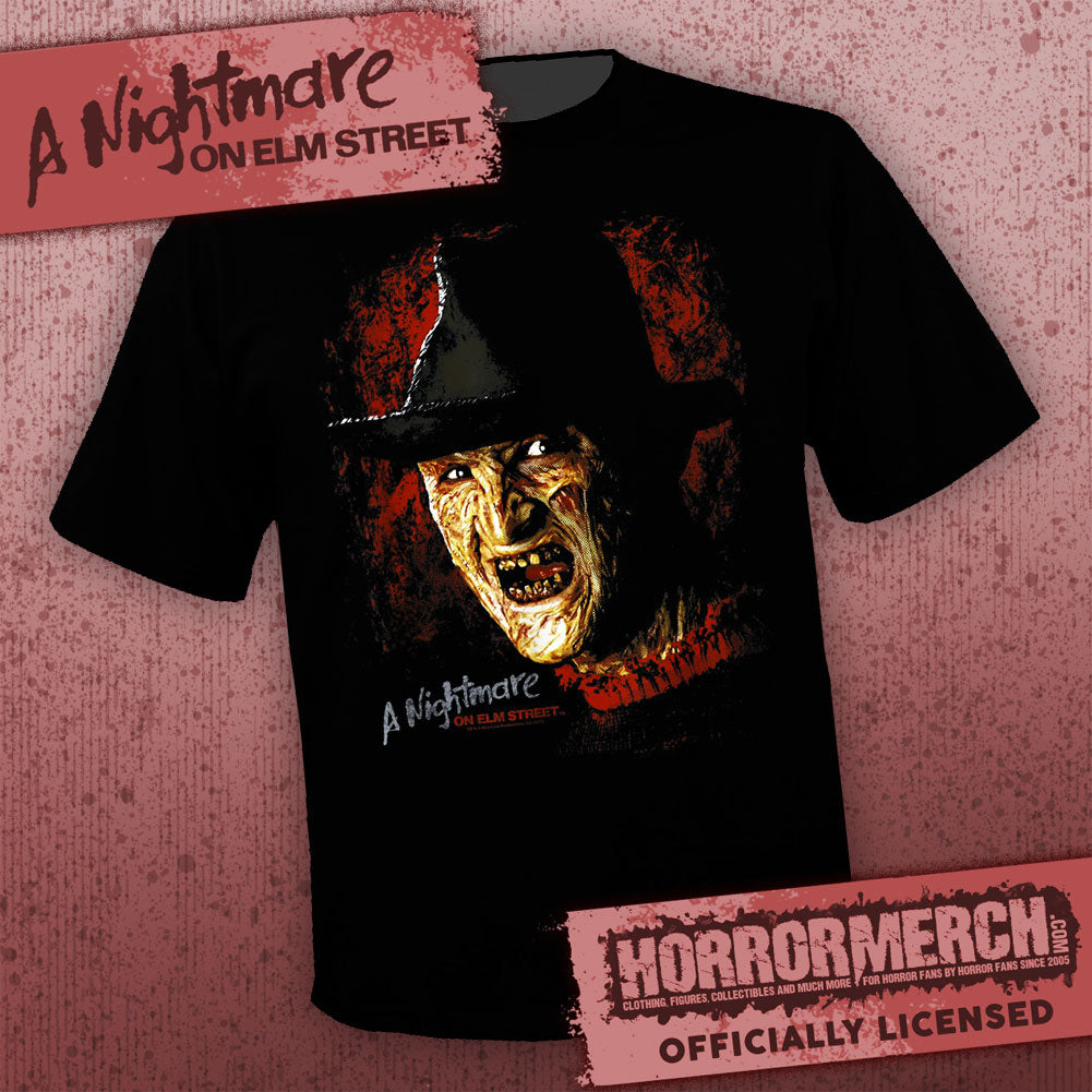 Nightmare On Elm Street - Close-Up (Laugh) [Mens Shirt]