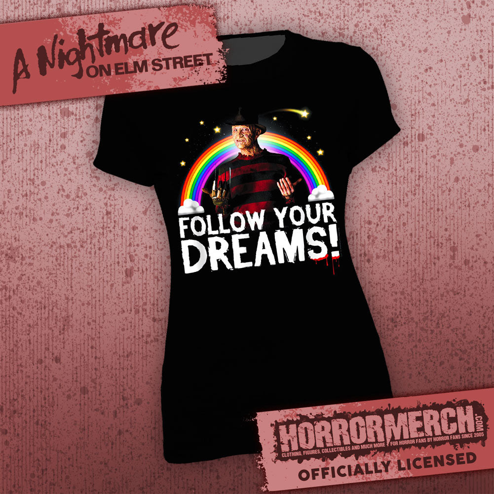 Nightmare On Elm Street - Follow Your Dreams (Bloody) [Womens Shirt]