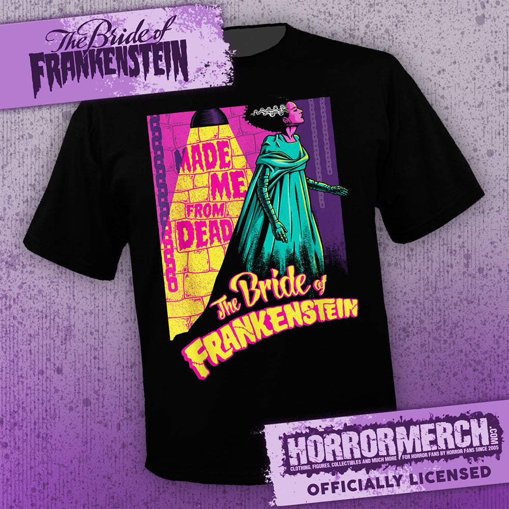 Bride Of Frankenstein - Neon (Black) [Mens Shirt]