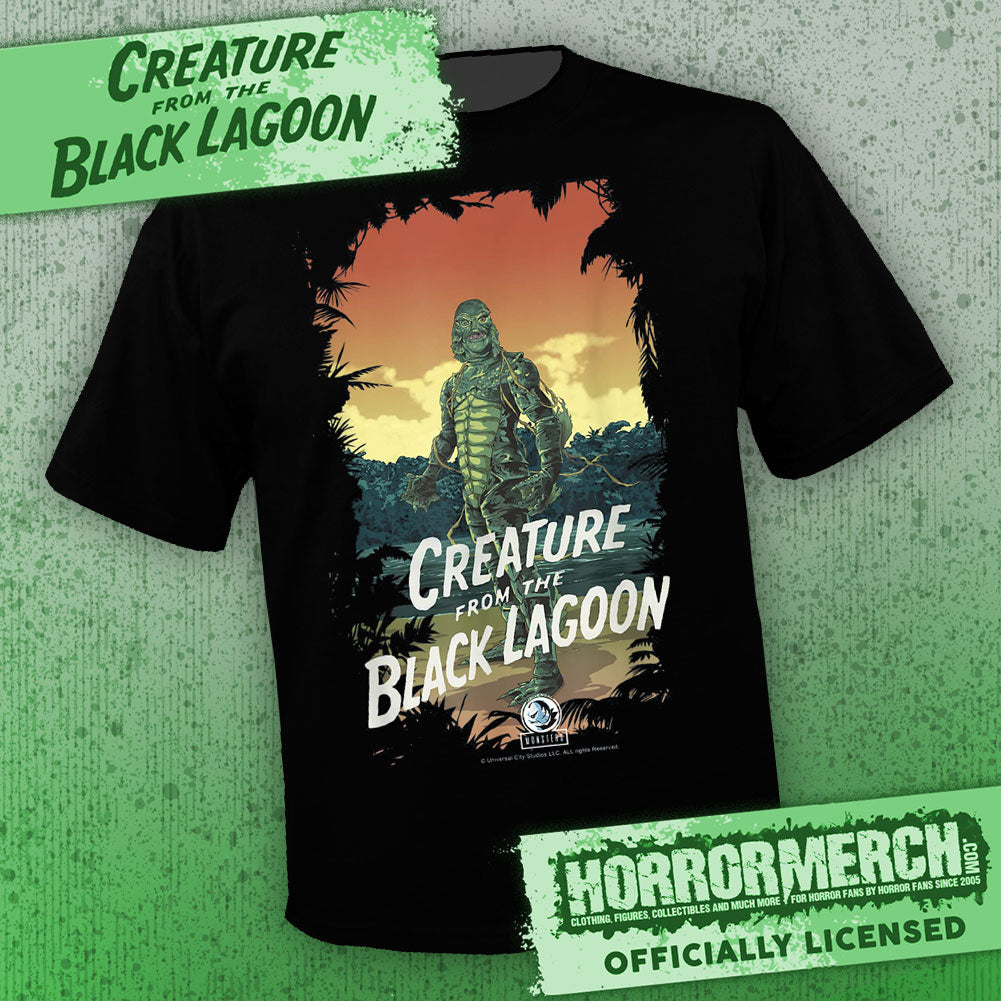 Creature From The Black Lagoon - Island (Black) [Mens Shirt]