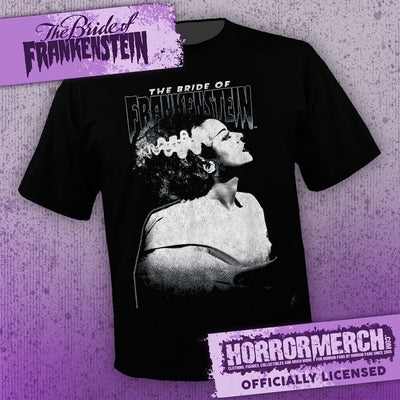 Bride Of Frankenstein - Closeup (Black) [Mens Shirt]