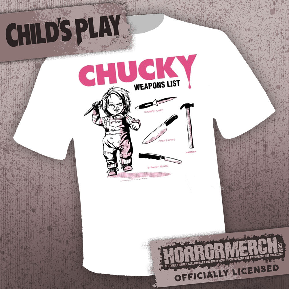 Childs Play - Weapons (White) [Mens Shirt]