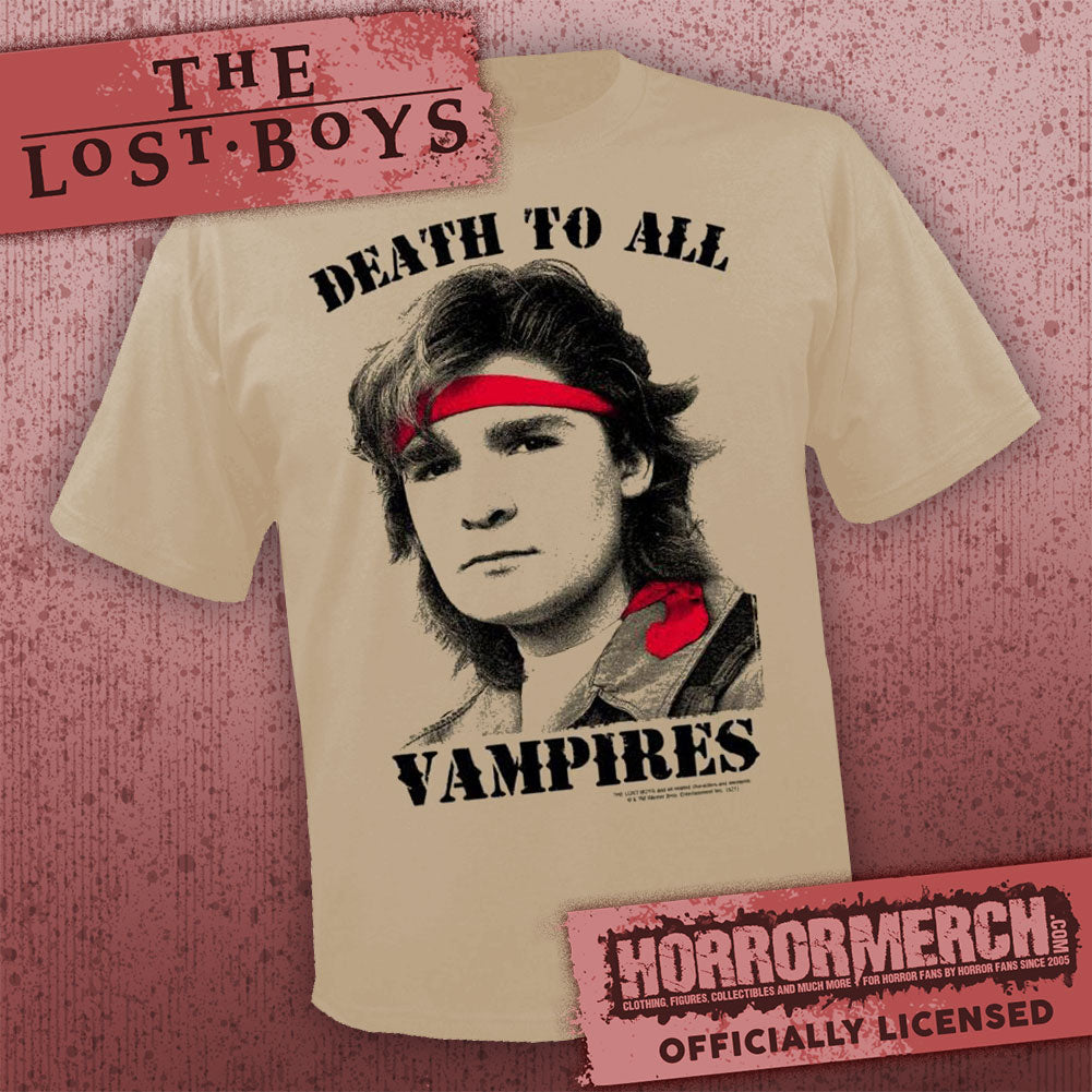 Lost Boys - Death To All Vampires (Tan) [Mens Shirt]