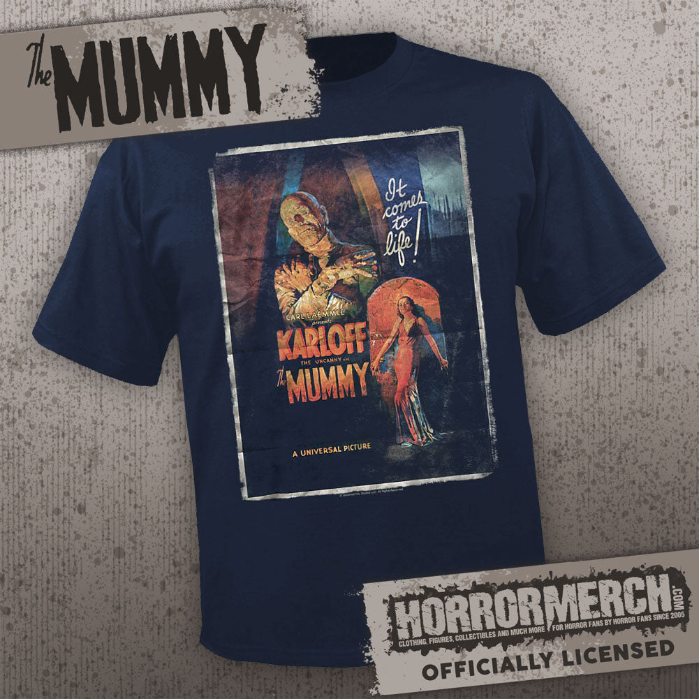 Mummy - Poster (Navy) [Mens Shirt]