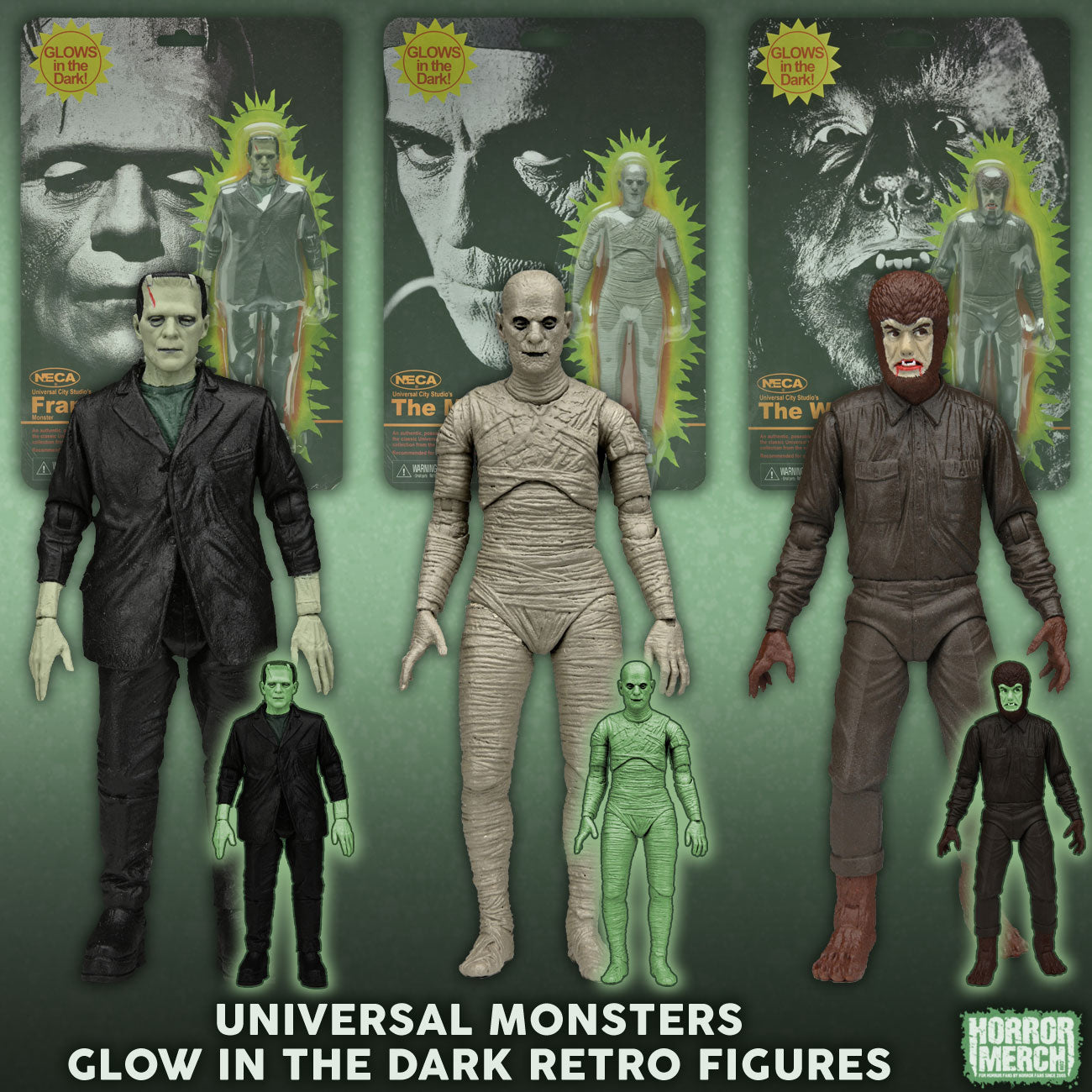 Universal Monsters - Glow In The Dark Figures [Figure]